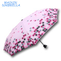 Presente de Marketing de Produtos Promoção Impressão de Transferência de Cor Padrão Colorido Malha Moda Inovador Umbrella Dobrável para As Mulheres